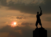Gettysburg National Battlefield Park sunset