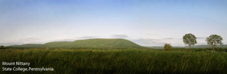 Mount Nittany - wide view from near Beaver Stadium